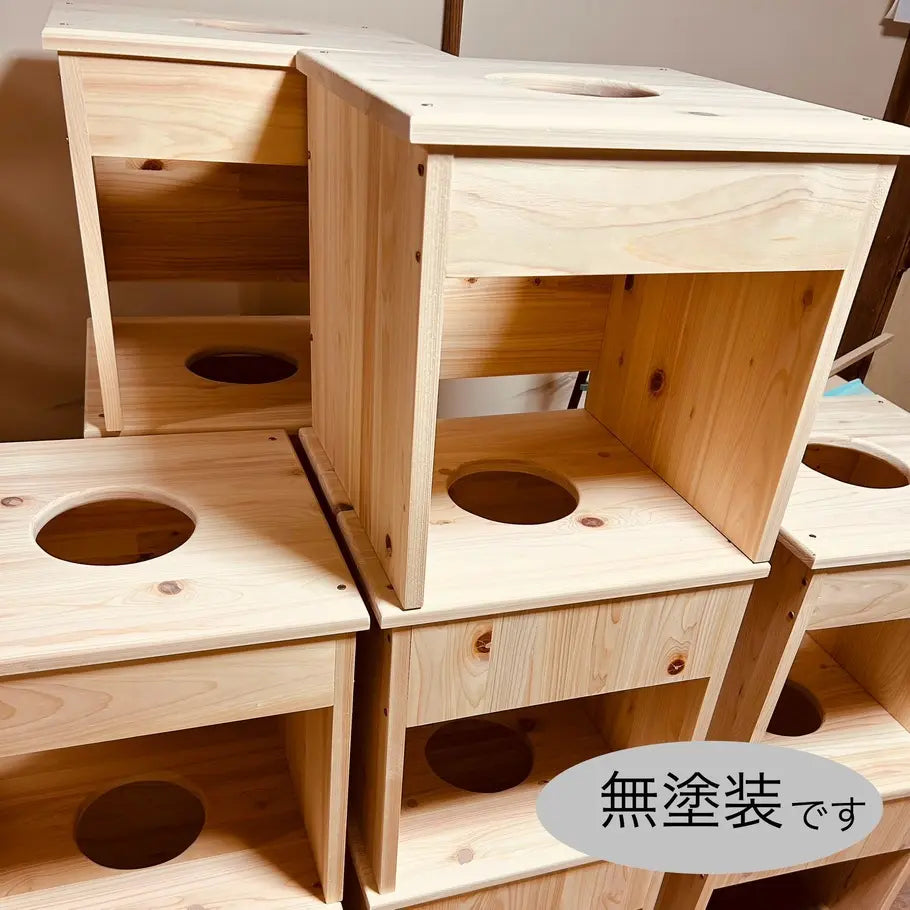 黒鍋）フード付きマント★国産ヒノキ椅子のよもぎ蒸しセット